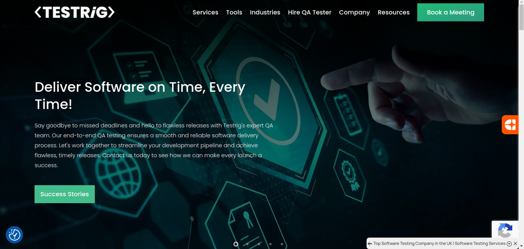 a snapshot of the company mentioned under the list of top software testing companies from India